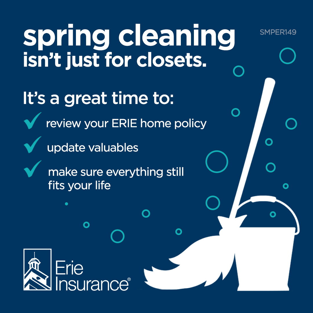UniversalInsCo's tweet photo. Spring cleaning isn’t just for closets 🧼
It’s also a great time to:
✔️ Review your ERIE home policy
✔️ Update valuables
✔️ Make sure everything still fits your life

Life changes fast, your coverage should keep up.
Want a quick policy checkup? We’ve got you 📱😎 https://t.co/xzoE4mFgJg