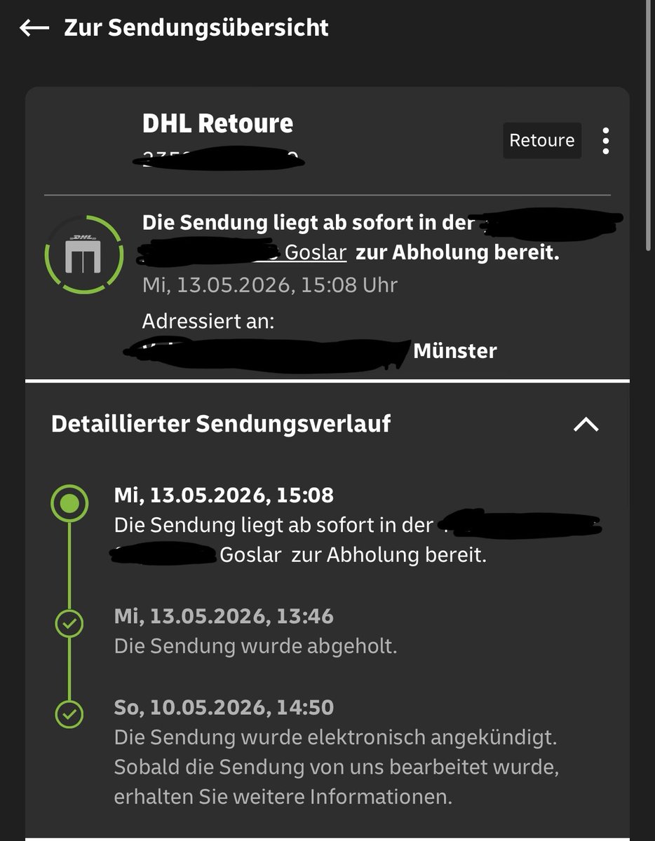 AhriGotJinxed's tweet photo. @DHLPaket vielleicht fällt euch der Fehler selbst auf?! Es soll nach Münster gehen...wieso ist es in meiner Stadt zur Abholung in der Filiale?! https://t.co/0SBxGACHRf