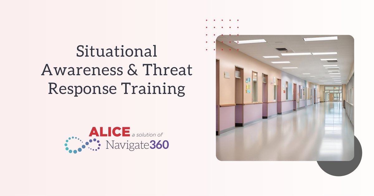 ALICEtraining's tweet photo. Most schools practice lockdowns. Far fewer train people to think in a crisis. That difference matters.

Situational awareness helps staff make informed decisions instead of freezing or relying on one response. 

Learn more. 
https://t.co/IFppUoK4bR

#ALICE #SituationalAwareness https://t.co/OIV6dOutRG