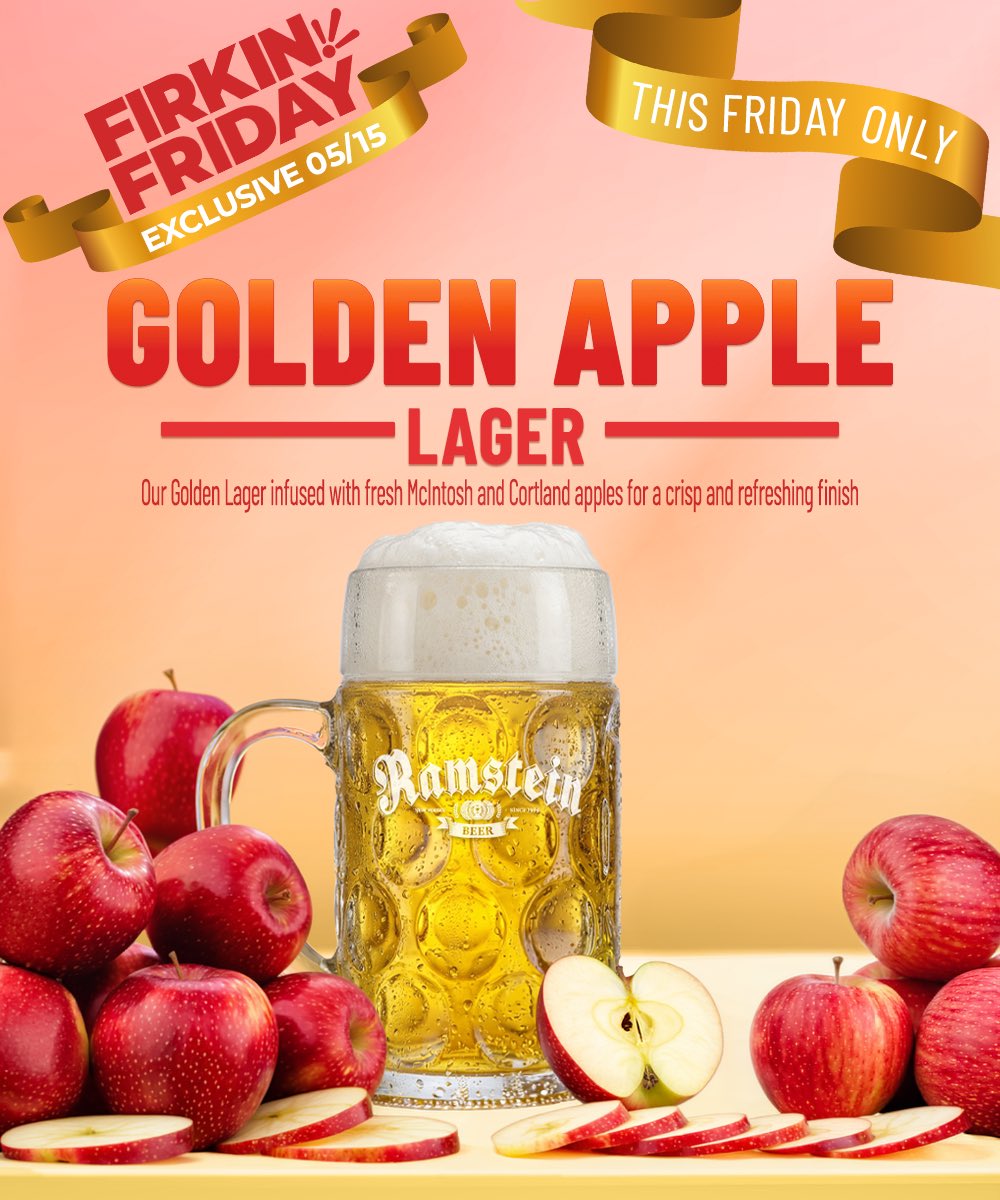 RamsteinBeer's tweet photo. Very Popular Firkin, yummy food and delicious variety of Ramstein Beer on tap. https://t.co/re0UkRu4K8