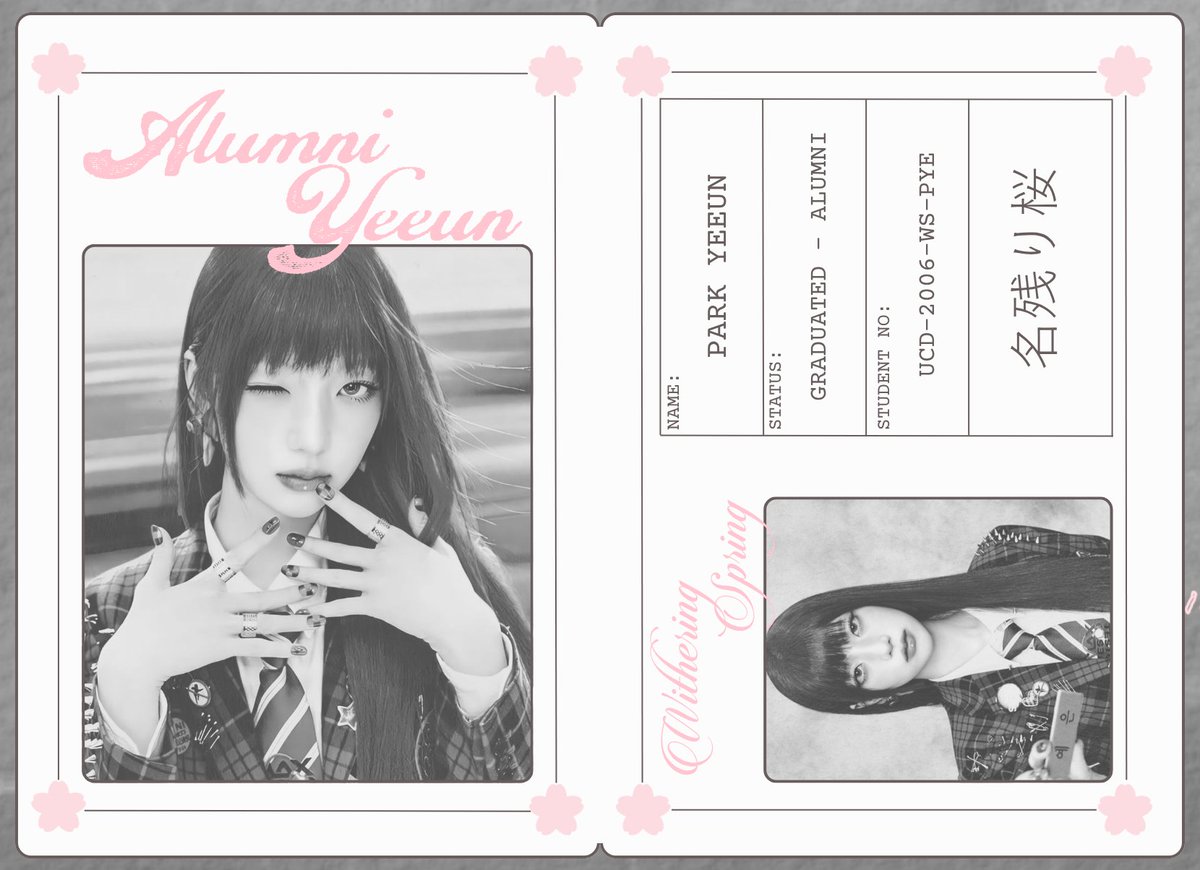 sumbakkokjir's tweet photo. 𝗦𝗘𝗘 𝗬𝗢𝗨 𝗡𝗘𝗫𝗧 𝗥𝗘𝗨𝗡𝗜𝗢𝗡ⵑ

And now, we part our ways after reliving the youth. The lingering cherry blossom has withered but I, 𝖸𝖾𝖾𝗎𝗇, kept the blossoming youth close to my heart. With pink petals flying towards blue sky, let’s meet again next year. ❀.࿔ https://t.co/kN9QxNXtP0