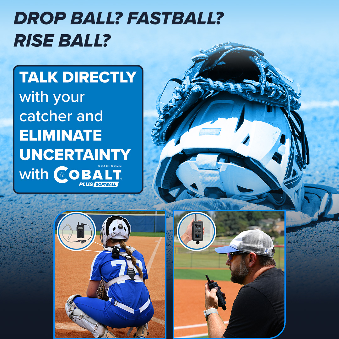 CoachComm's tweet photo. Every pitch counts. Every call matters.

Don’t risk a miscommunication that could cost the game. Our Coach-to-Catcher system keeps your calls clear, secure, and completely private.

Step up your strategy today with Cobalt PLUS Softball.

Visit https://t.co/4pBZcHY7Pz and start calling the game your way!
#SoftballLife #CoachToCatcher #CobaltPLUS 🥎📣