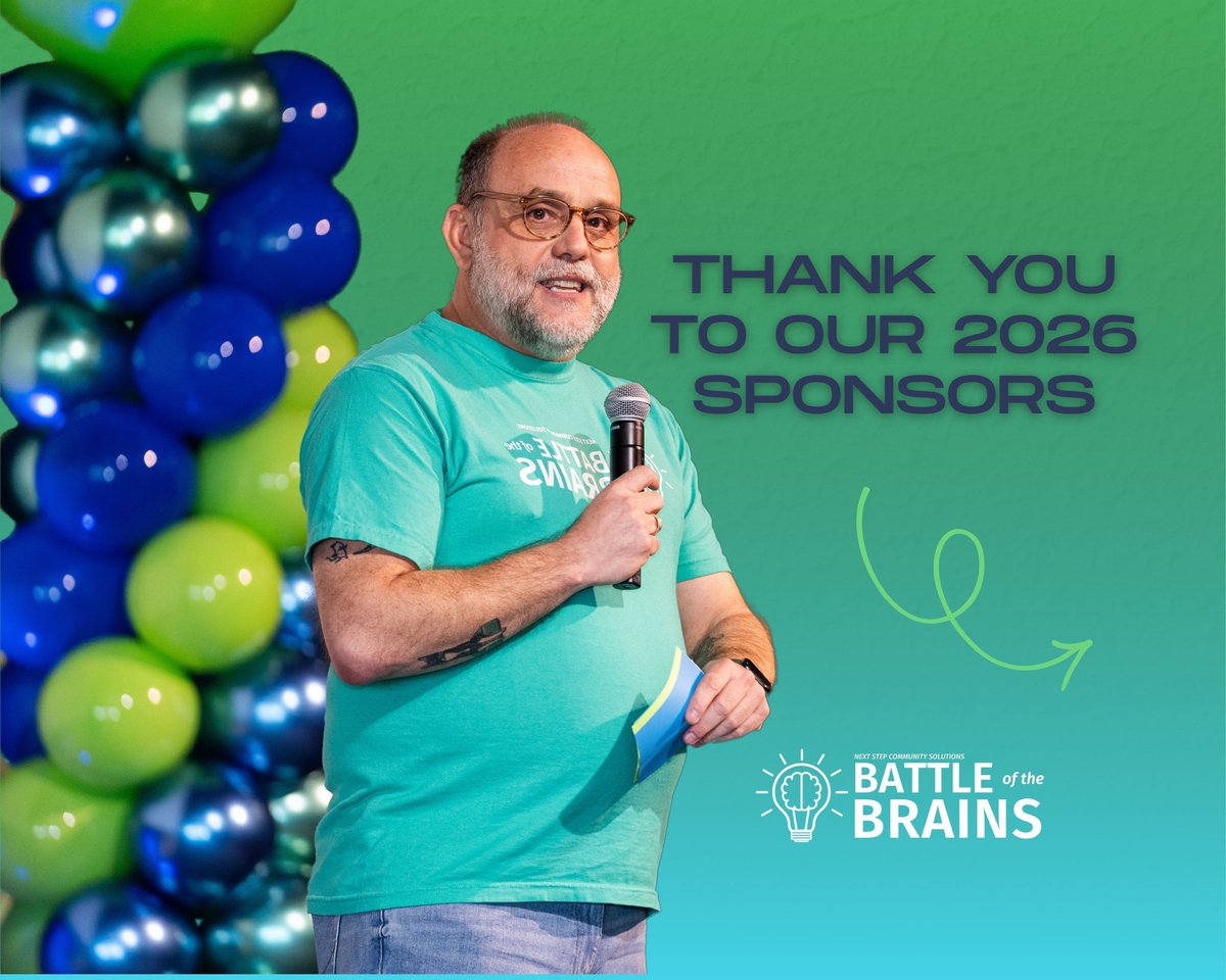 NextStepTX's tweet photo. A huge thank you to our incredible sponsors of Battle of the Brains 2026!

We are so grateful for businesses and organizations that choose to invest in brighter futures and stronger mental health support for the next generation!

#YouthMentalHealth #MentalHealthMatters https://t.co/Ol24fzAen3