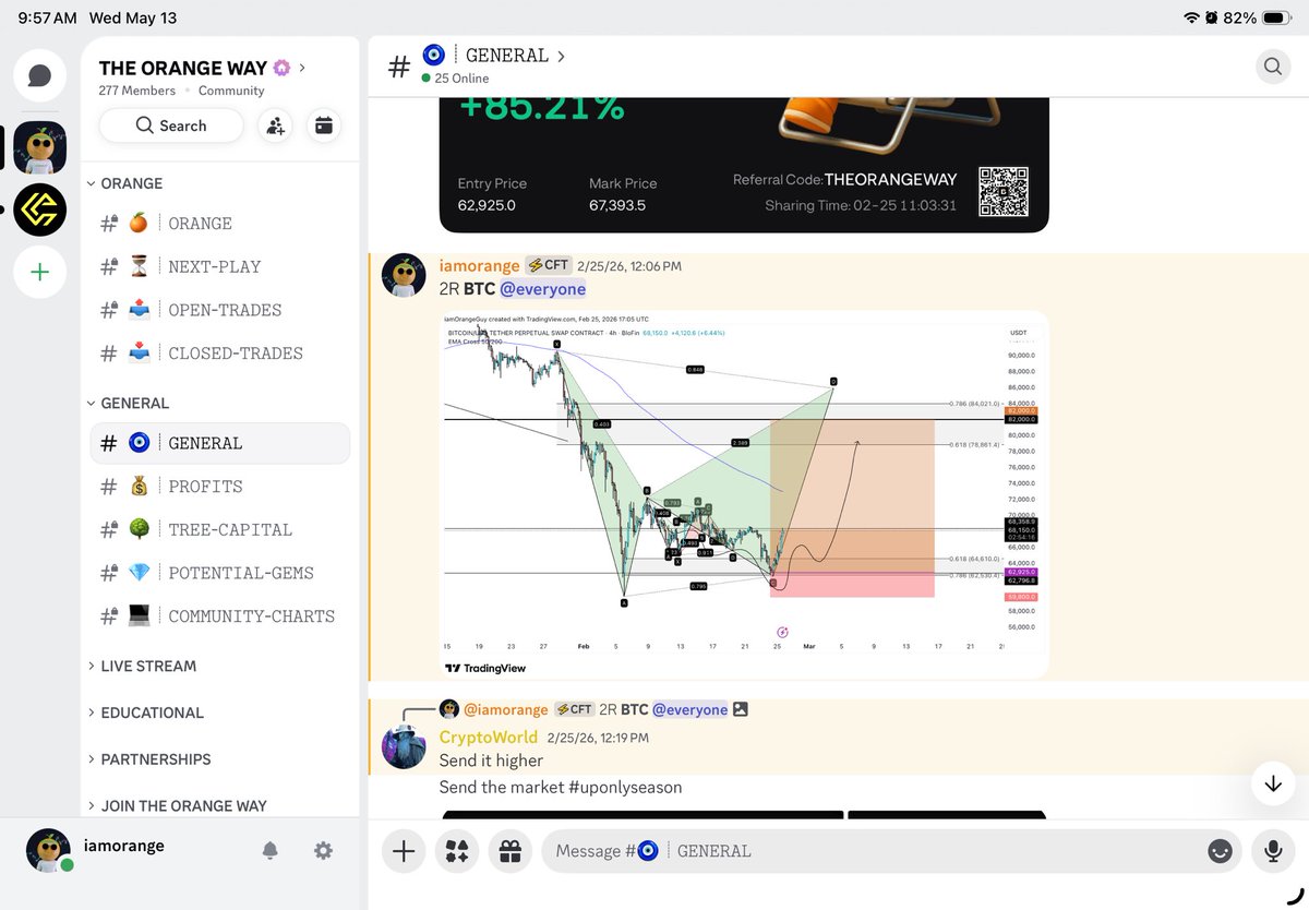 soyorangee's tweet photo. EXACTLY 3 MONTHS AGO I SAID 82K 😛

You are not losing money because you don’t know how to chart.

You are losing money because your LACK OF PATIENCE 🟠

Most people know what to do, they just don’t wait for it. 

No discipline, no confirmations, just emotions and random entries. https://t.co/NJ0W8QcZhO