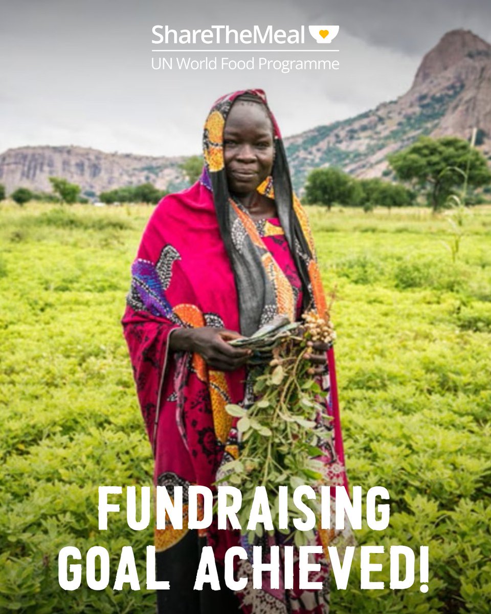 ShareTheMealorg's tweet photo. We’ve reached our #Sahel fundraising goal! 👏 Thanks to you, refugees and host communities in #Niger, #Chad and #Mauritania are receiving urgent support. 🤗

You're helping @WFP deliver life‑saving #food while strengthening #foodsystems. 💛

https://t.co/PtihjvU0wZ

#ZeroHunger https://t.co/ilY8NSaCvo