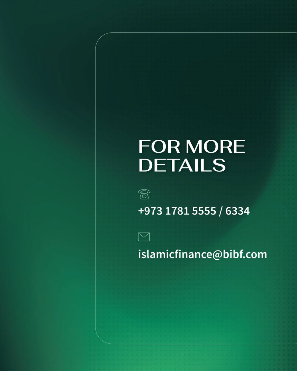 TheBIBF's tweet photo. Join our BIBF-AAOIFI Certified Islamic Finance Workshops and gain practical insights into financial accounting standards, ethics, Shari’a standards, and Shari’a governance &amp; audit.

Limited seats available. Contact 1781 5555 / 6634 or islamicfinance@bibf.com for more info. https://t.co/XDcwxqfmFV
