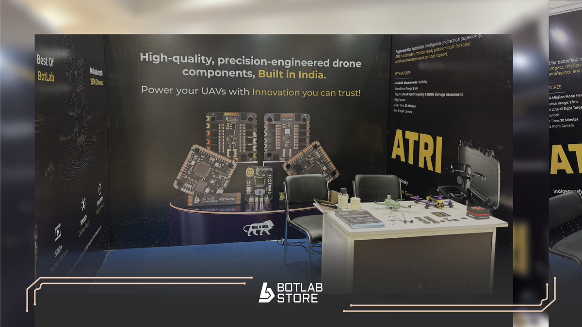 BotLabStore's tweet photo. Innovation and collaboration at the Drone Component Manufacturers Symposium organised by the @SIDMIndia  🚀

Proud to have showcased BotLab Store’s Made-in-India drone components at Manekshaw Centre among esteemed defence leaders, military dignitaries, and industry experts driving India’s growing defence-tech ecosystem 🇮🇳

#botlabstore #SIDM #defencetech #dronetechnology #UAV #makeinindia #militarytechnology #dronecomponents #innovations #aatmanirbharbharat #defenceinnovation

1 m