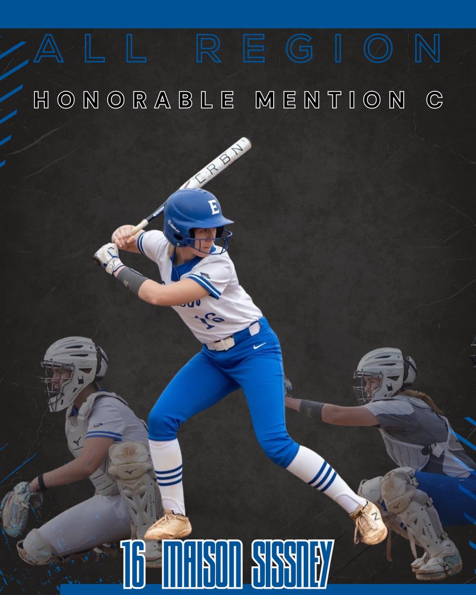 EOSC_Softball's tweet photo. 𝓒𝓸𝓷𝓰𝓻𝓪𝓽𝓾𝓵𝓪𝓽𝓲𝓸𝓷𝓼 to sophomore catcher, Maison Sissney, on earning All-Region Honorable Mention honors! https://t.co/Veg25kGcNv