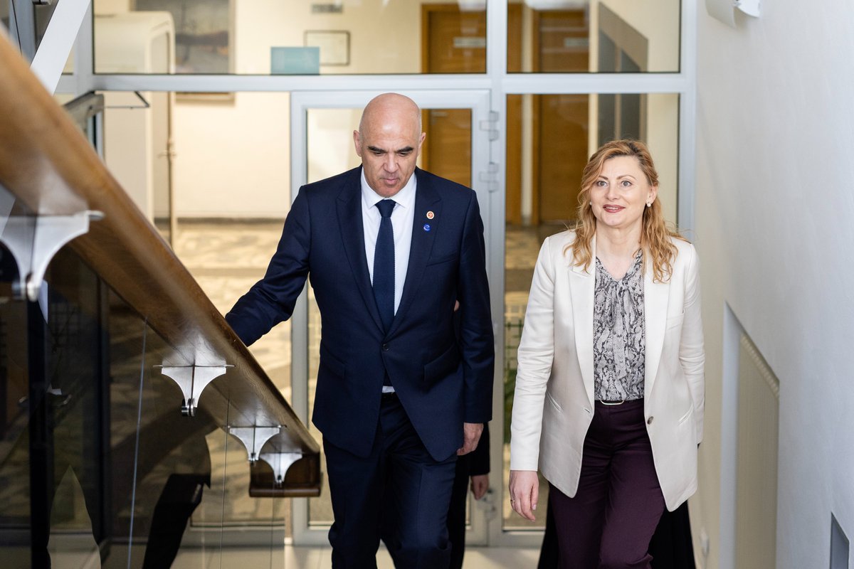 LithuaniaMJ's tweet photo. Lithuania 🇱🇹 continues to strengthen cooperation with @coe, defending democracy, human rights &amp; the rule of law.

Rita Tamašunienė &amp; @alain_berset  discussed support for #Ukraine 🇺🇦 and the Special Tribunal for Russia’s crime of aggression. https://t.co/IoadZknZEw