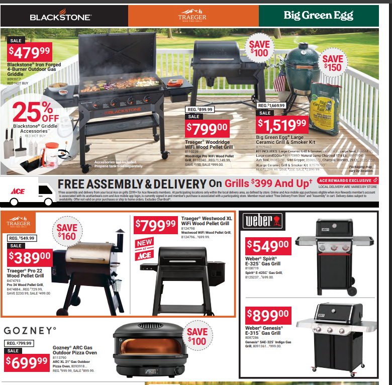 allendaleacehc's tweet photo. 🔥 Grill season is here and the deals are HOT! 🔥

From smokers to Blackstones and everything in between, we’ve got amazing savings waiting for you. Whether you're upgrading your setup or just getting started, now’s the time to score big and fire things up right.

Stop in,... https://t.co/xXx6igSkGx