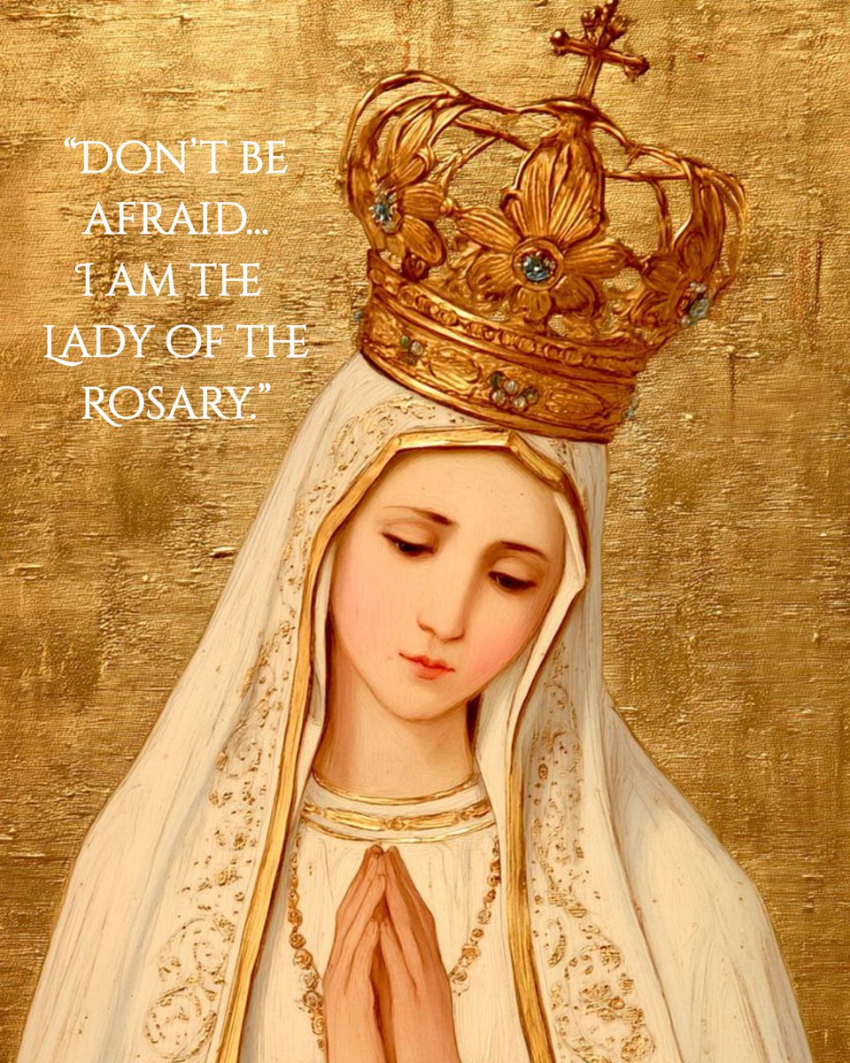 CathInstTech's tweet photo. Today we celebrate the Feast of Our Lady of Fatima.
Her message is simple and urgent: pray the Rosary, seek conversion, and trust in God’s mercy.
Through Mary, God calls the world back to Himself.

#catholic #jesusthroughmary #ourladyoffatima #feastday https://t.co/SWX4hVYZ24