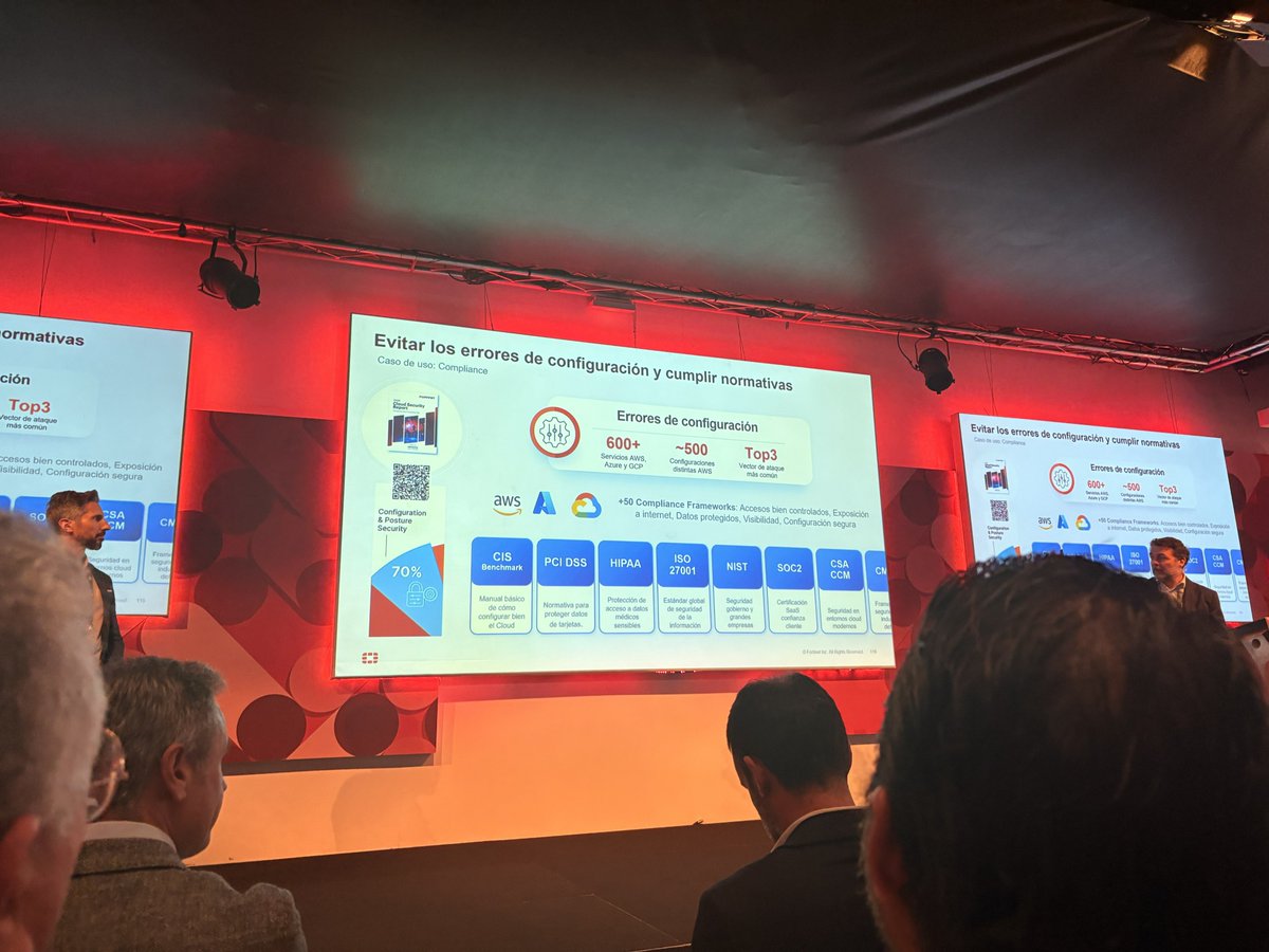 ForcadaCastello's tweet photo. Nuestro equipo de IT estuvo ayer en Madrid en el evento de @FortinetPartner, conociendo la estrategia de canal 2026 y las tendencias en #SASE #SecOps #Cloud #OT y MSSP. 

Gracias a Fortinet por una jornada clave para el ecosistema #Cybersecurity. https://t.co/3IGndrlGtf