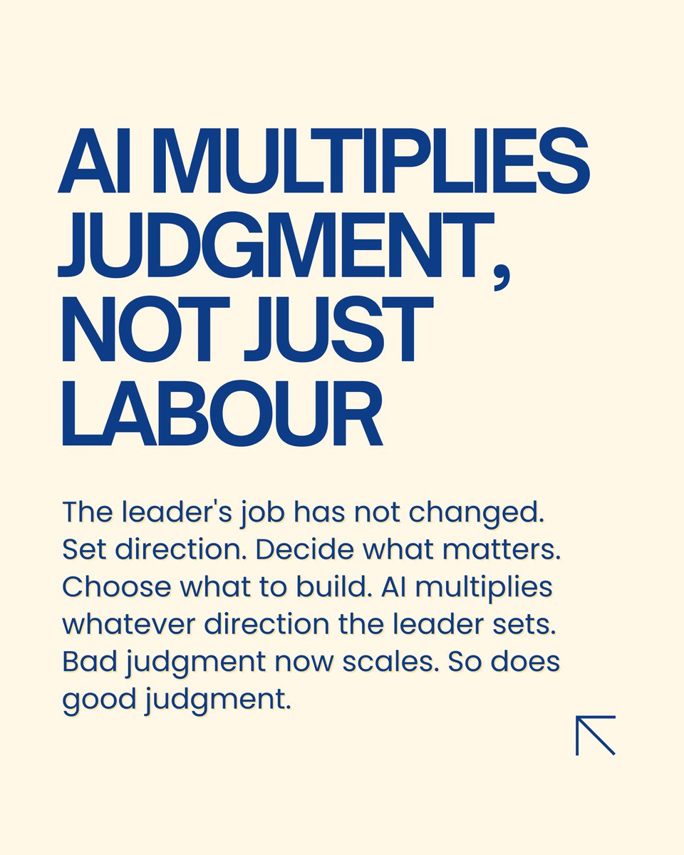 TheGLleaders's tweet photo. Social media made visibility cheap. AI is doing the same for production. What used to need a team, one person can do. What used to take a year, a week.

For us in TGLC, the call is direct. Every leader and entrepreneur has to learn to use this. A few have to learn to build it. https://t.co/WOFij8HSNM