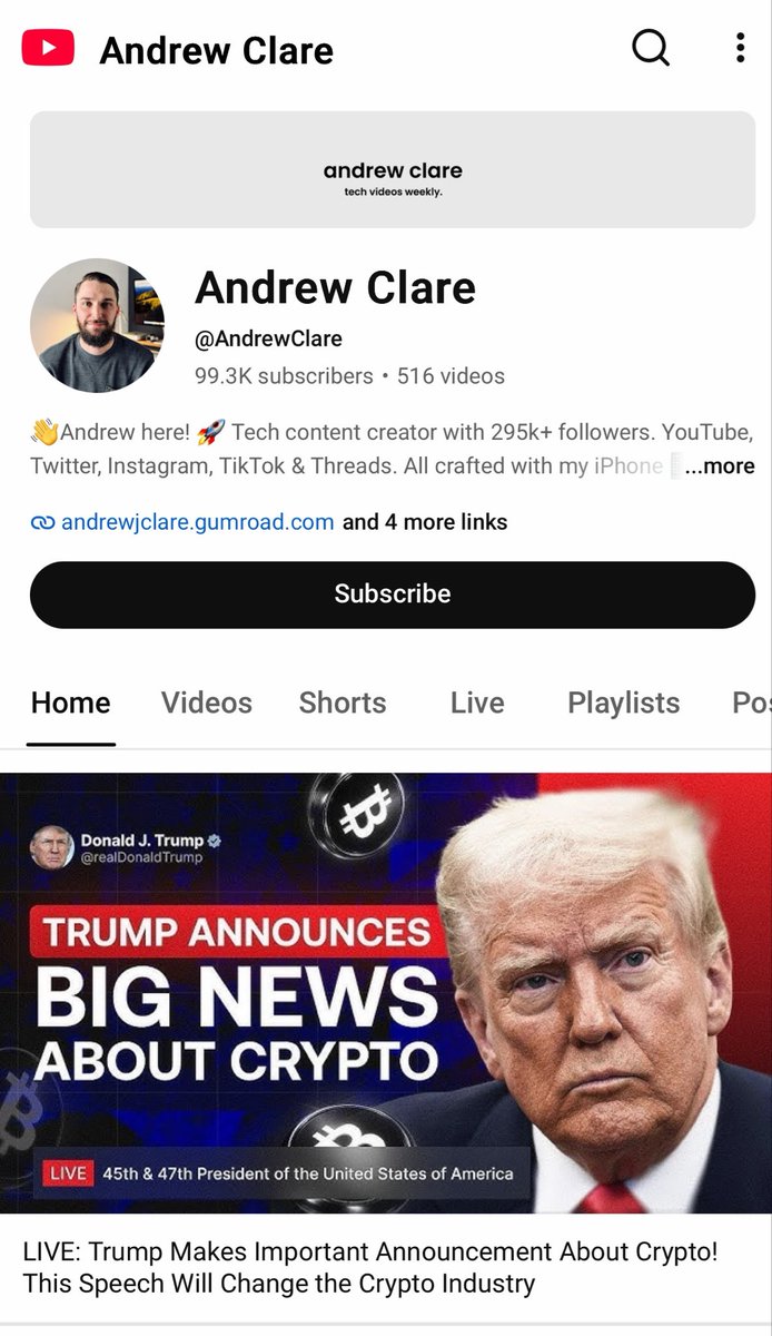 Andrew Clare tweet media