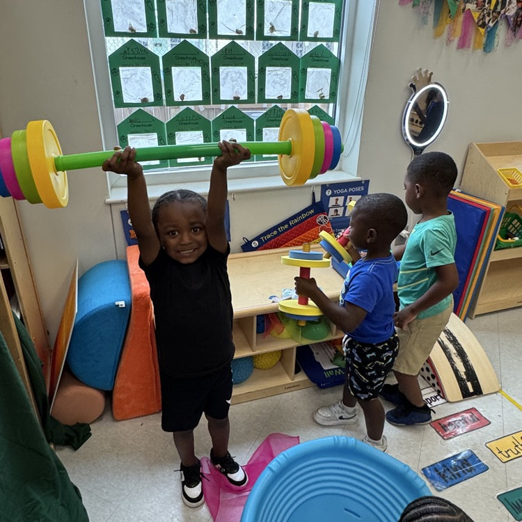 PaePandas's tweet photo. Head Start students paid a visit to Pre-K yesterday. They are looking forward to next year and we're super excited about the "workout" equipment. https://t.co/rQd60LFjey