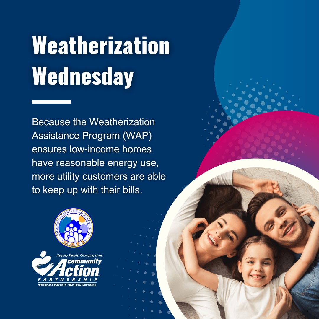 CAFI_Inc_GA's tweet photo. Because the #Weatherization Assistance Program ensures low-income homes have reasonable energy use, more utility customers are able to keep up with their bills.

#WeatherizationWednesday #CommunityActionMonth #WeatherizationWorks https://t.co/ydotn0kv7t
