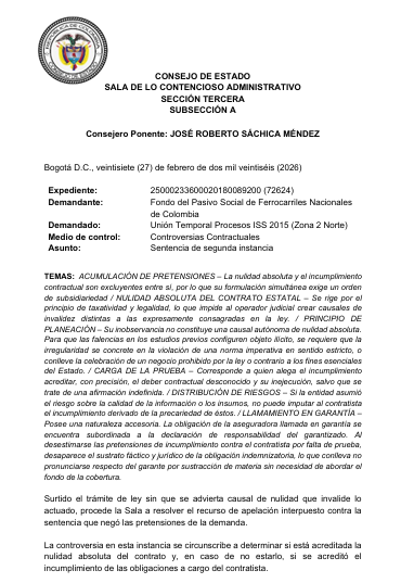 articulo20's tweet photo. SENTENCIA RECOMENDADA 🗣
#Contencioso #Contractual
Prueba insuficiente y desestimación de pretensiones en contratos de servicios jurídicos, conservación del contrato y la responsabilidad administrativa del Fondo del Pasivo Social
EXP: 25000233600020180089200 (72624) https://t.co/MorvDWIbjW