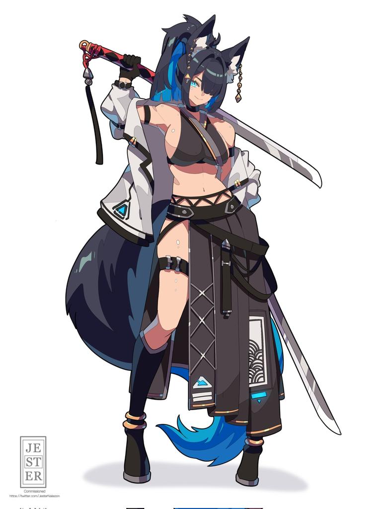 bluelabel★プロフ読んでね Commission done! Thank you so much! @Blackwolf581 (⁠つ⁠✧⁠ω⁠✧⁠)⁠つ