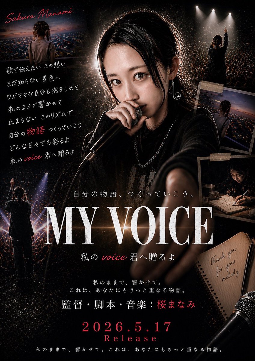 新曲CDリリース⭐️ 5月17日(日)初お披露目まで残り4日✨ 歌で伝えたい