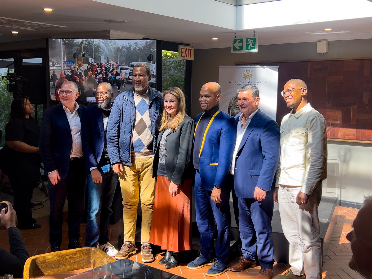 matomem's tweet photo. NELSON MANDELA FOUNDATION | LEGACY SPORTS SERIES |

Yesterday, we were afforded an opportunity to form part of the Nelson Mandela Foundation Legacy Sports Series Launch, at his second House in Houghton. 

We learned a lot about the untold authentic stories of Tata. A real Freedom Fighter. While busy ushering us through the program, bro Robert Marawa also shared some of his lived experiences with Tata.

WE MET PEOPLE | POSITIVE ENERGY | CONNECTED WELL

A true legend he was. A man of PEACE.