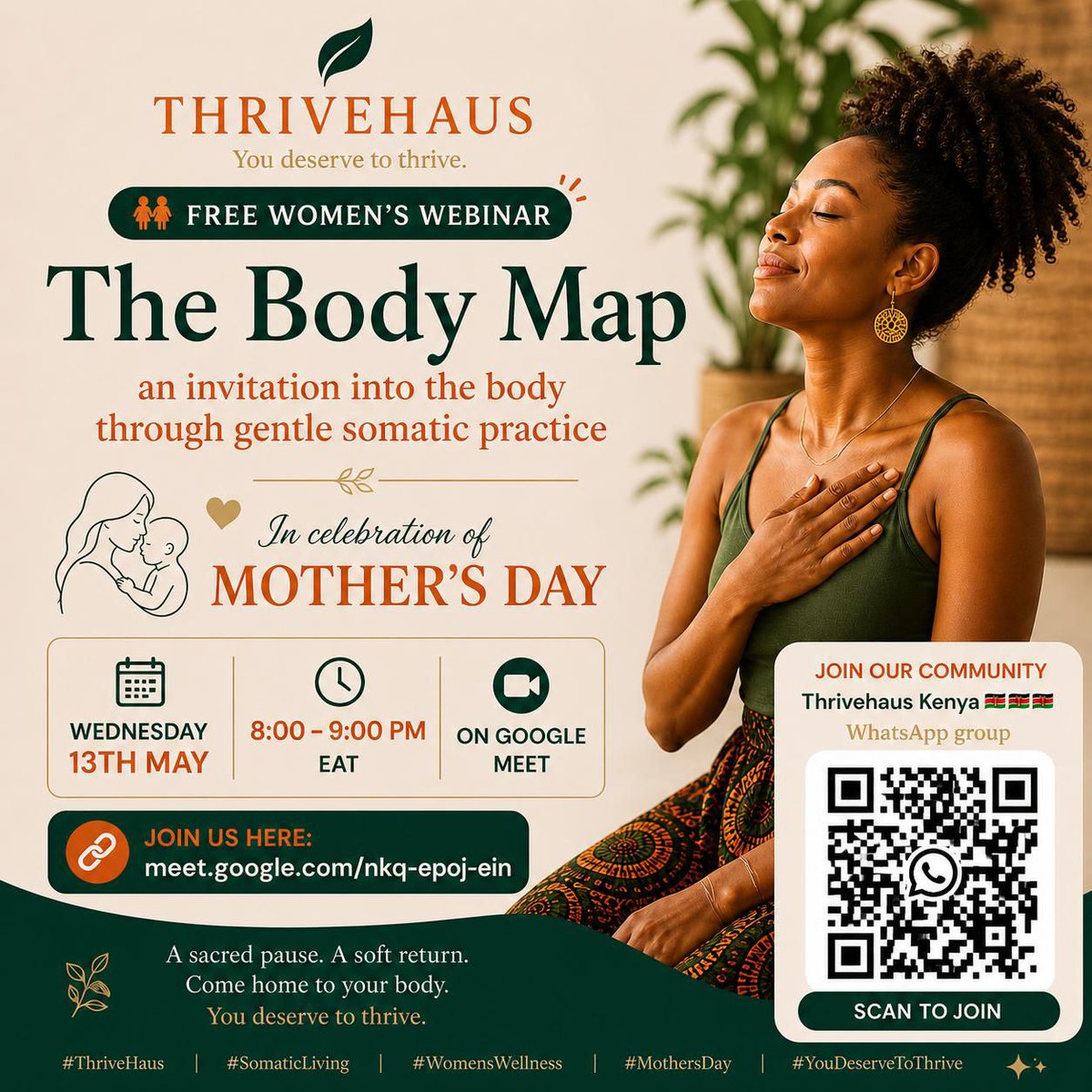 WanjikuJKiarie's tweet photo. You're warmly invited to join the amazing women of @Thrivehause this evening
https://t.co/pwkXSI6b4w
#IntegratedLiving
#IntegratedWellbeing
#SEInKenya https://t.co/ZRtLWYcUM0