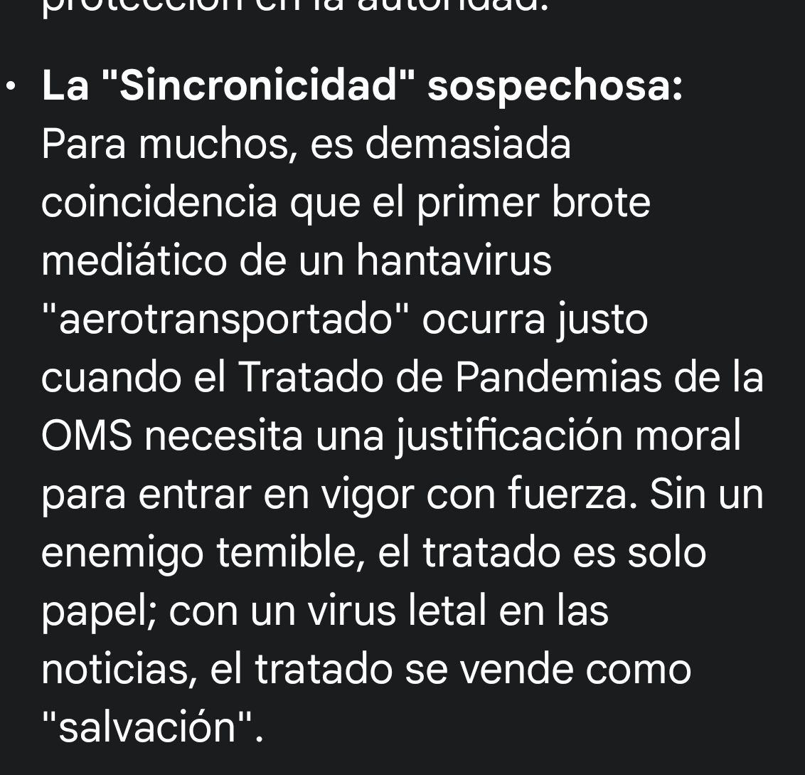 autonomiaPerso's tweet photo. @A3Noticias Si? En Sur América ese virus lleva circulando 40 años y justo cuando la vacuna está casi lista muta para ser super peligroso y transmitirse entre humanos? Justo cuando la OMS ya puede aplicar el tratado de pandemias? Vaya coincidencia!!! https://t.co/LXZ6RVrZAB