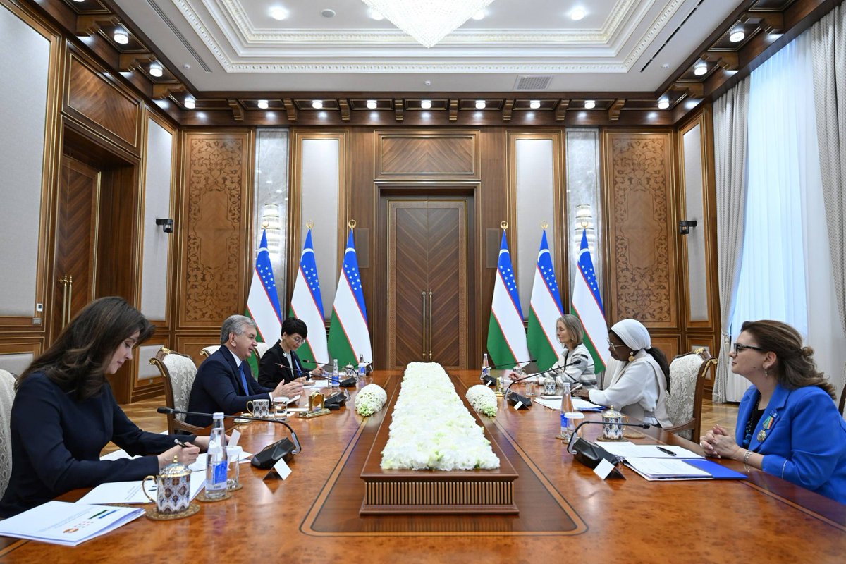 Shavkat Mirziyoyev's Press-service tweet media