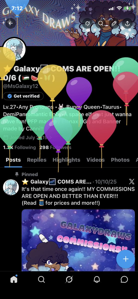 ⭐️ Galaxy🌌 COMS ARE OPEN!! 0/6 (🇵🇸🍉-🦋) tweet media