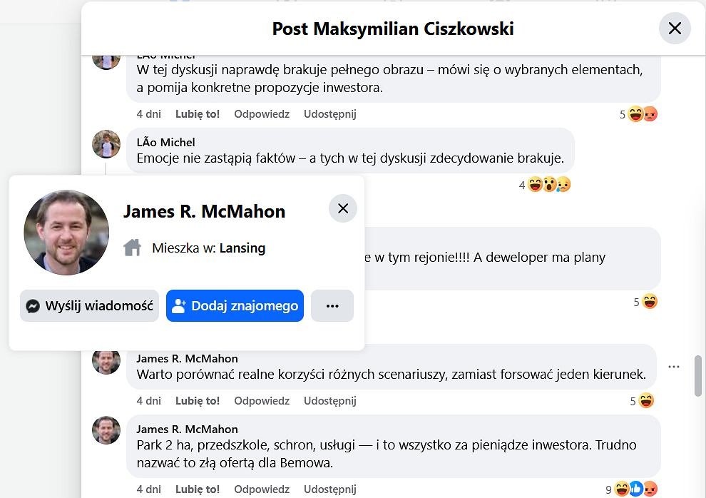 MichaWojtcz's tweet photo. Opór przeciwko zburzeniu Galerii Bemowo i zastąpienia jej osiedlem zirytował Lao Michela z Sao Paulo, Jamesa R. McMahona z Michigan i Neila Busha z Lyonu. Takie szturmy botów w sprawach dotyczących inwestycji mieszkaniowych zdarzają się coraz częściej.
https://t.co/lEXgCNEHoO https://t.co/06pEltE17F