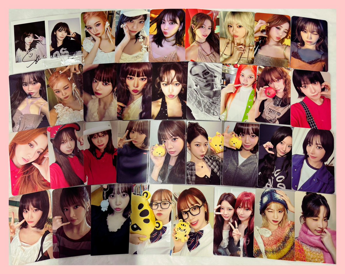 LE SSERAFIM 全員 グループ トレカ SNS シェアキャンペーン 当選 LE_SSERAFIM We've just received a large shipment of photo cards