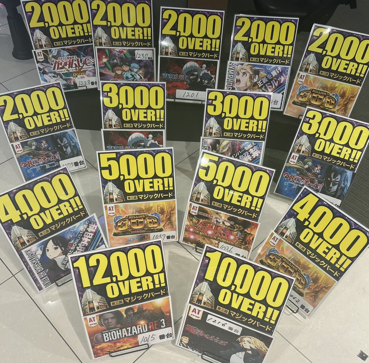 ご来店ありがとうございました♪ 新台含め機種達はまだまだ勢い落とさ