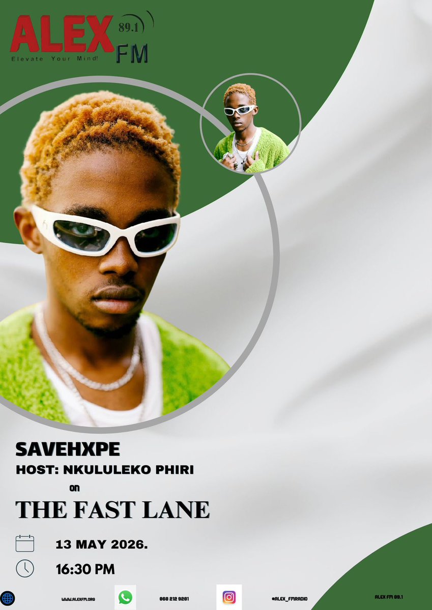 sapr_africa's tweet photo. Catch @saveHXPE on @AlexFMRadio891 this afternoon, as he talks all things new music, collaborations and the industry. Tune in at 16:30!  📻 https://t.co/gy3IO7qhV8