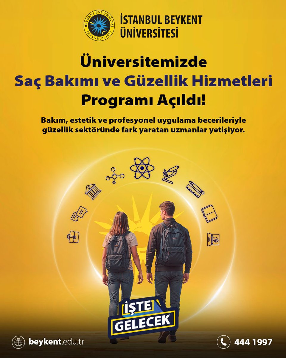 BeykentUnv's tweet photo. Güzellik sektörüne profesyonel bir adım atmak isteyenler için yeni bir eğitim yolculuğu başlıyor.✨

Saç Bakımı ve Güzellik Hizmetleri Programımız; bakım, estetik ve uygulama becerilerini sektör deneyimiyle buluşturarak geleceğin uzmanlarını yetiştiriyor.

#İstanbulBeykentÜniversitesi #İşteGelecek