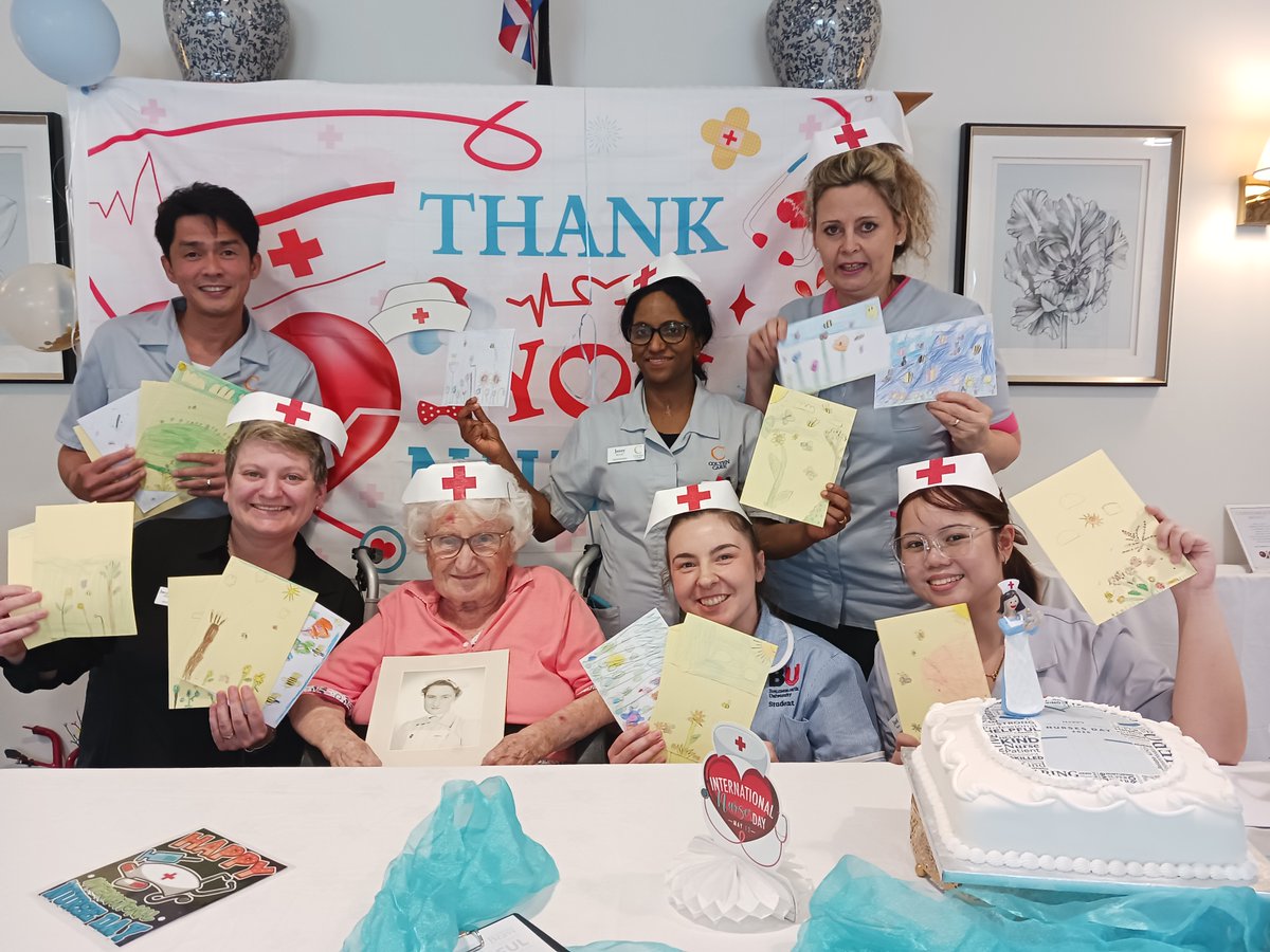 DurlstonPreprep's tweet photo. We were delighted to help our friends at Kingfishers Care Home celebrate #InternationalNursesDay2026.  The children made some beautiful cards to share with the nursing team.  The residents enjoyed seeing them too! #DurlstonCommunity https://t.co/tdjPlvBDSJ