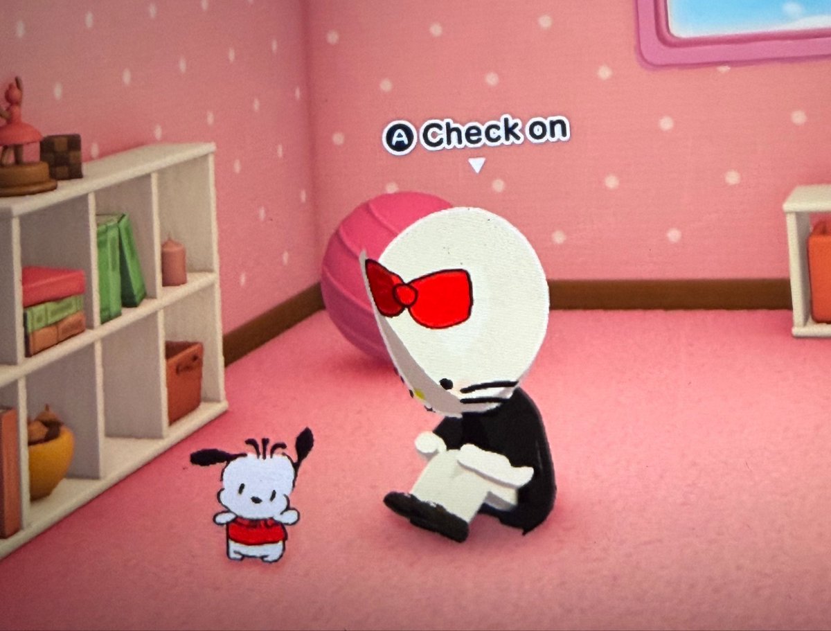 town_sakura's tweet photo. If Hello Kitty had a pet Pochacco
#tomodachilife #mii #sanrio #hellokitty #pochacco https://t.co/0R66XKaxI6