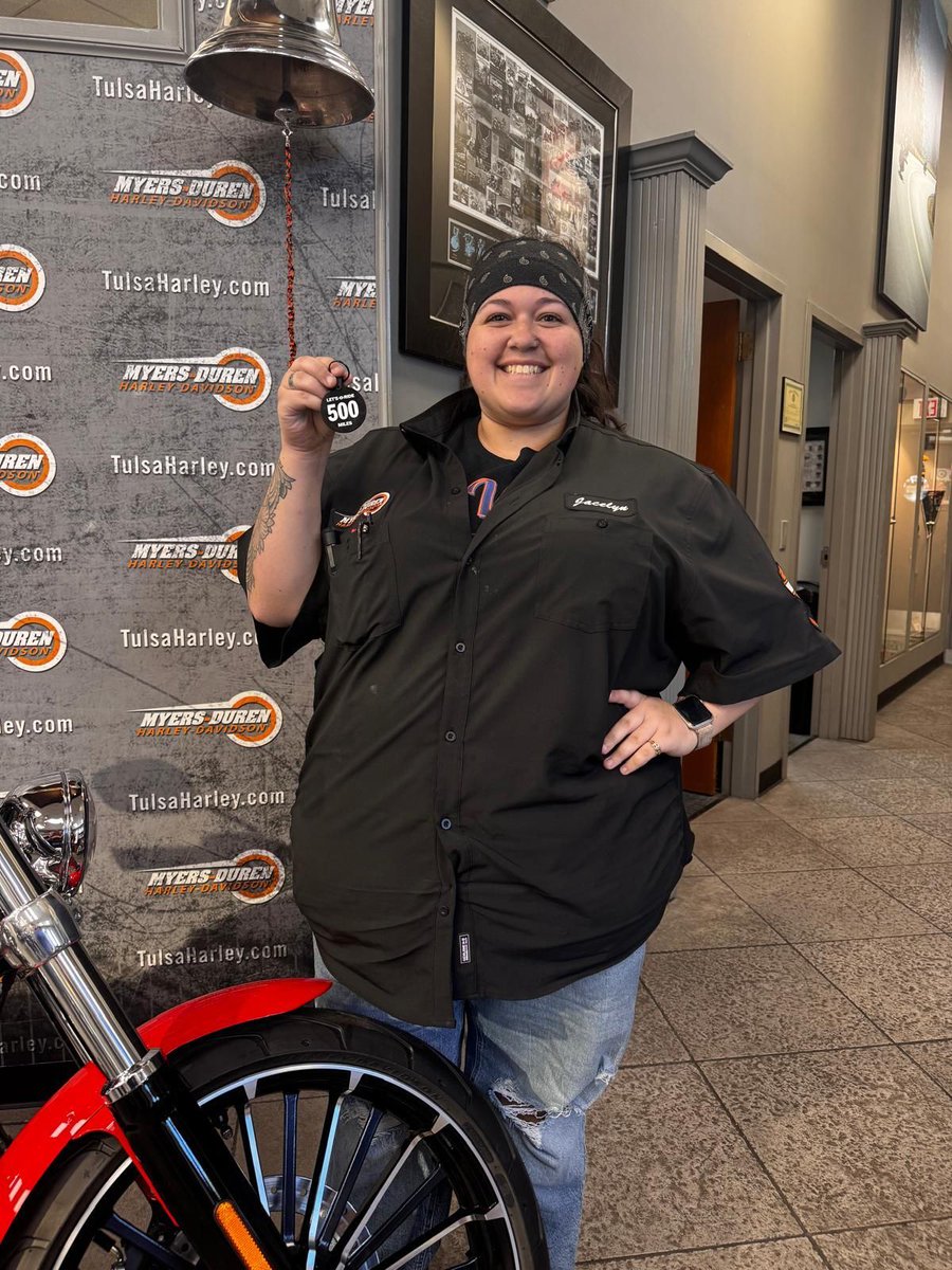 Jacelyn is not just part of the Myers-Duren Harley-Davidson team