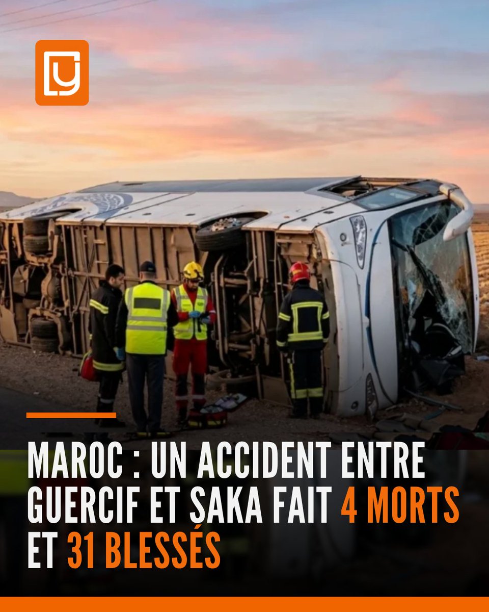yabiladi_fr's tweet photo. 🚨Maroc : Un accident entre Guercif et Saka fait 4 morts et 31 blessés
🔗 : https://t.co/ZyNRCapBww
#Maroc #Accident #Guercif #Nador https://t.co/Y61mrsEuuT