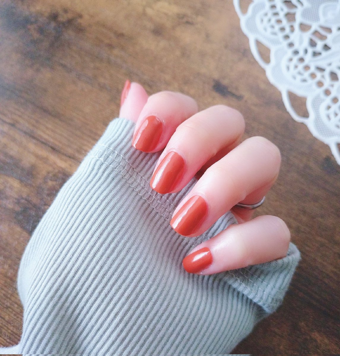 imononail's tweet photo. この前塗ったテラコッタ💅🏻 https://t.co/4HEamc2IuF