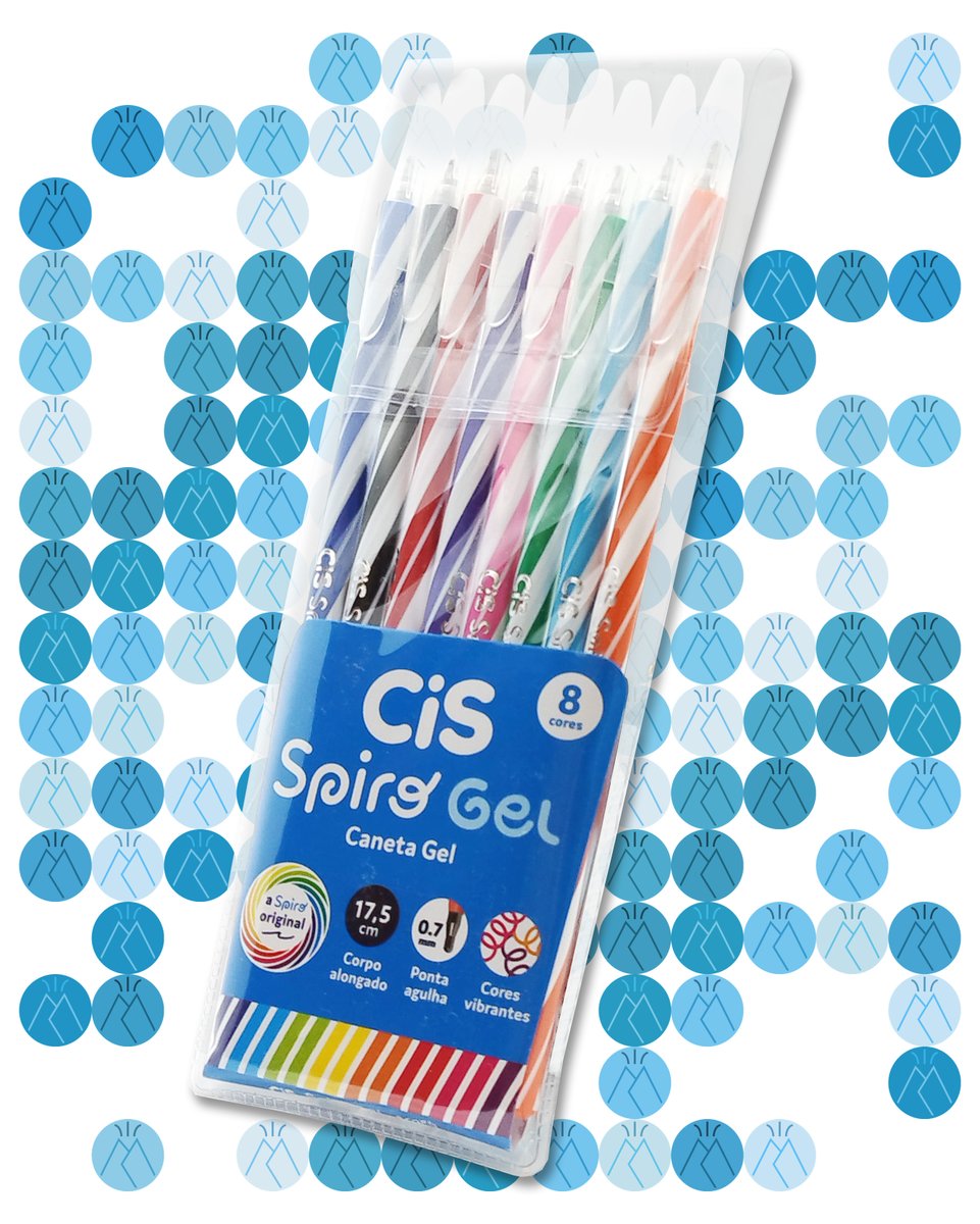 magmacor's tweet photo. 🎨 Mais cor, mais estilo! O estojo com 8 canetas Gel da linha Spiro da CiS é a escolha perfeita pra quem ama cores vibrantes e traços suaves. 🖊✨ A tinta flui como mágica, transformando qualquer página em obra-prima. 🌟 #Magmacor #SpiroGel #CiS 

https://t.co/WM8LviAwUK https://t.co/iFi7KKFXle