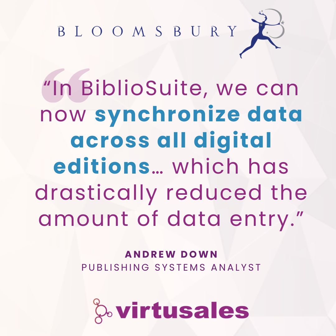 Virtusales's tweet photo. Wondering how publishers are using BiblioSuite to optimize their workflows? 📚

Hear from @McGillQueensUP, @BloomsburyBooks, and @BeaconPressBks about how they’re simplifying complex processes, improving visibility, and working more strategically: https://t.co/eJuG3JTRlz https://t.co/4d7z0iTJRb