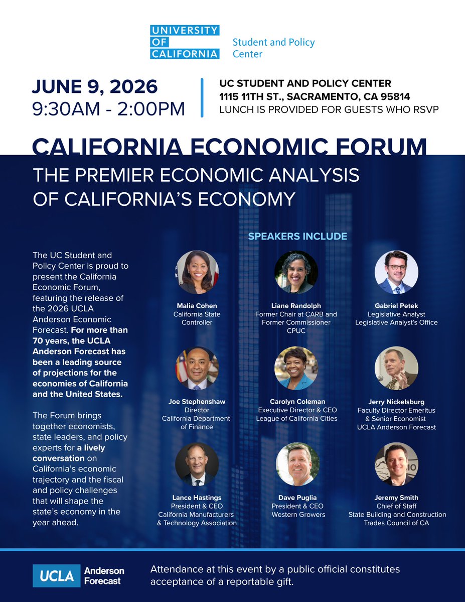 UCLA Anderson Forecast tweet media