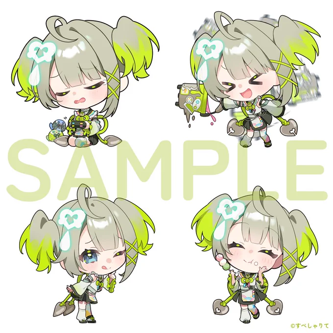 【お知らせ】 遅ればせながら…! 孫守まごも様のお誕生日グッズにて、ミニキャライラストを担当させていただいております～! よろしくお願いいたします!