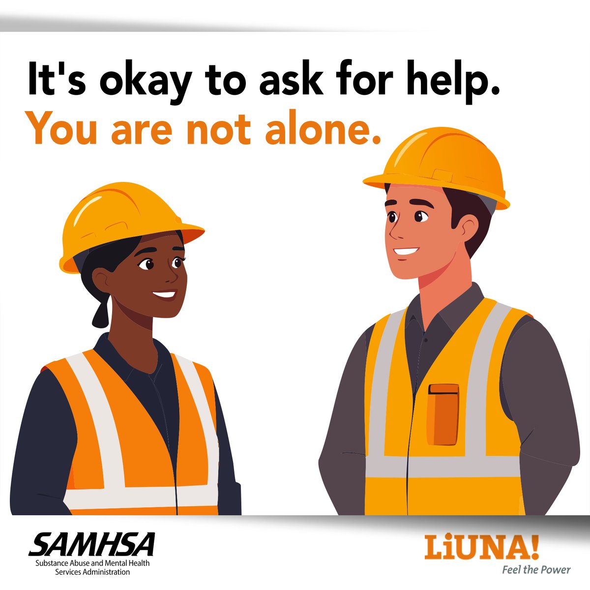 LIUNAmidwest's tweet photo. #MentalHealthAwarenessMonth is a great time to check in on yourself, coworkers and your loved ones.
Find helpful information for mental health, drug, or alcohol issues on the #SAMHSA website: https://t.co/ebkR71Yeir
#LIUNA #MHAM2026 #MentalHealth https://t.co/hTLfYfKOI9
