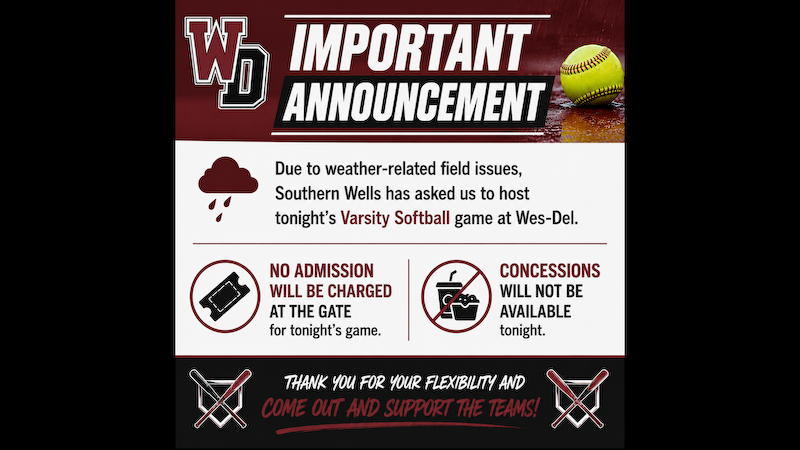 Wes-Del Athletics tweet media