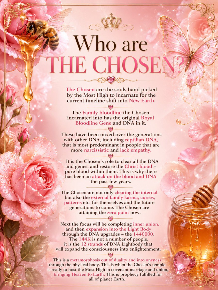 rose_goddess144's tweet photo. #rememberwhoyouare #thechosen #thechosenone #thelambofgod
#christconsciousness #12strandsofdna
#lightbody #144000 #144
#godschariot #merkabah #newearth #newheaven #newjerusalem #brideofchrist #revelation21
#revelation22 #prophecyfulfilled #weddingofthelamb #apttmh https://t.co/6zyLnTj7Nx