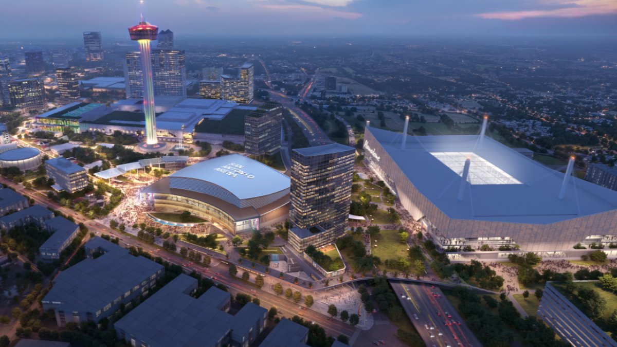JeffGSpursZone's tweet photo. Spurs Sports & Entertainment announced a group of nationally recognized partners who will lead key aspects of the Spurs downtown arena and district. The firms include Marquee Development, Sasaki, Overland International, Pape-Dawson, CAA ICON, Stafford Sports, Goldman Sachs, Hunton Andrews Kurth and Jorge Rodriguez Financial Consulting #nba #porvida #sanantonio #gospursgo