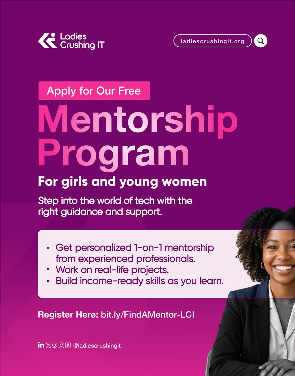 LCIt_'s tweet photo. Take the first step toward your future in tech 

🔗 https://t.co/DLmE3kZm8D

#LCI #LadiesCrushingIt https://t.co/5ve4LCQkrW