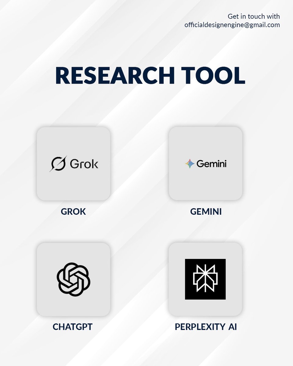 de_saket's tweet photo. Designers, AI ke saath apne workflow ko smart banayein! 🚀
Yeh hai aapka ultimate toolkit:
🎥 AI Video
📐 Vector Generation
🔍 Research Tools
🎞️ Stock Video
📌 Save this post for your next big project!
#DesignEngine #AITools #GraphicDesign #CreativeTech #WorkflowOptimization https://t.co/lNcxjGHzyJ