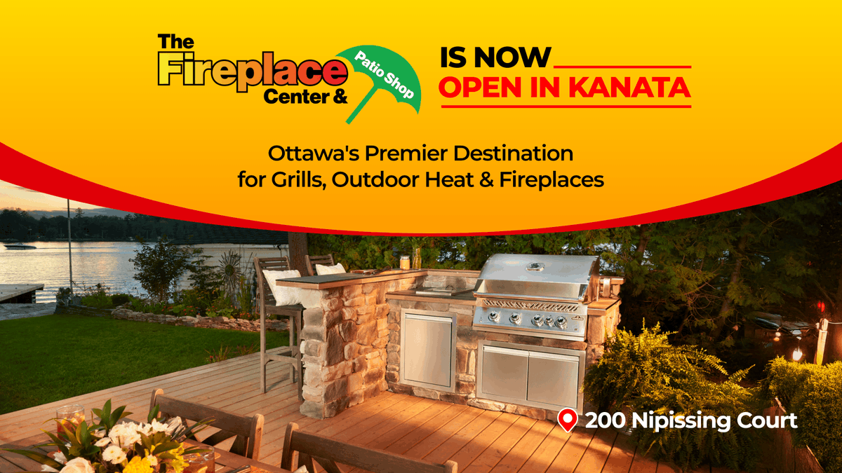 TheFireplaceCtr's tweet photo. For your convenience, The Fireplace Center &amp; Patio Shop is now proudly serving Ottawa from 3 locations — including our newest showroom in Kanata. 
🔗https://t.co/ZGQo3ACKYF https://t.co/xp9Yxe3U4Z