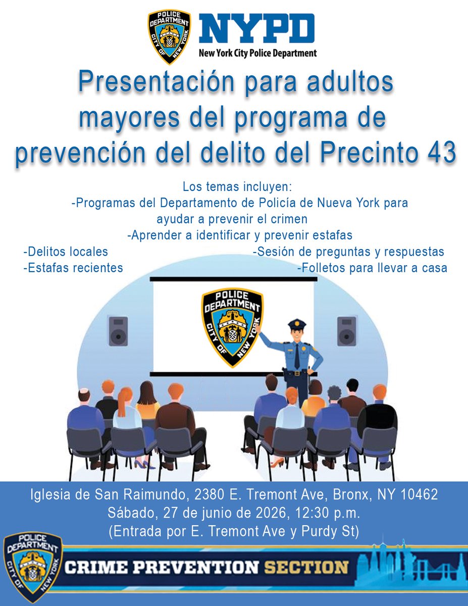 NYPD 43rd Precinct tweet media